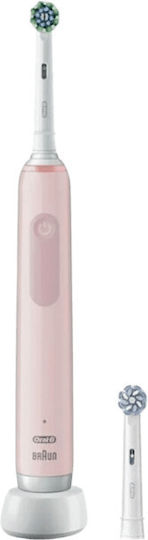 Oral-B Pro3 Ηλεκτρική Οδοντόβουρτσα με Αισθητήρα Πίεσης Ροζ