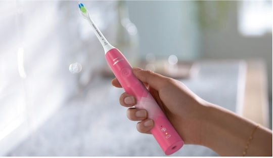 Philips Ηλεκτρική Οδοντόβουρτσα με Αισθητήρα Πίεσης HX3689/41 Ροζ
