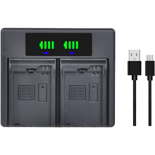 Set 2 Baterii 3600 mAh Încărcător Dual Înlocuiește PSP-110 Sony PSP 1000 1001 1002 1003 1004 1005 1006 1007 1008 1010