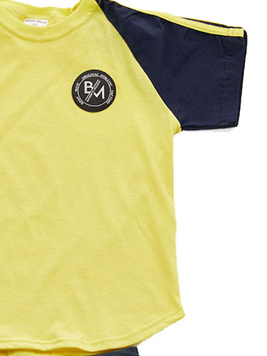Kids Set With Shorts Summer 2 Pieces Blue-Yellow