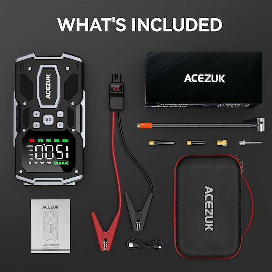 Starter Portabil Pentru Baterii Auto și Motocicletă 26800mAh Cu Bancă De Alimentare USB și Obiectiv 12V