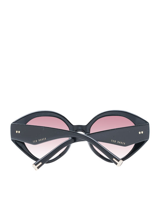 Ted Baker Feminini Ochelari de soare cu Negru Cadru și Roz Degrade Lentilă TB1698 001