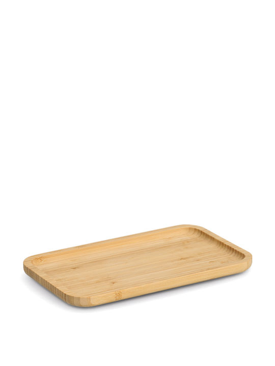 Wooden Rectangular Serving Tray in Brown Color 27x16cm 25656 1pcs