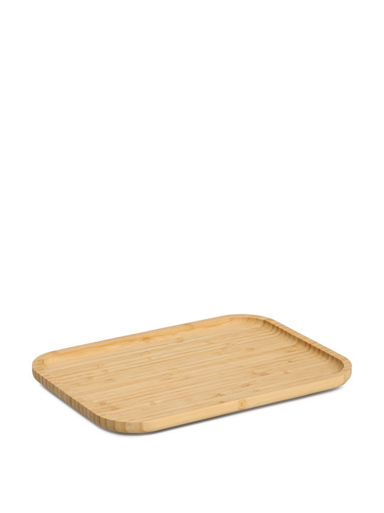 Wooden Rectangular Serving Tray in Brown Color 33x24cm 25657 1pcs