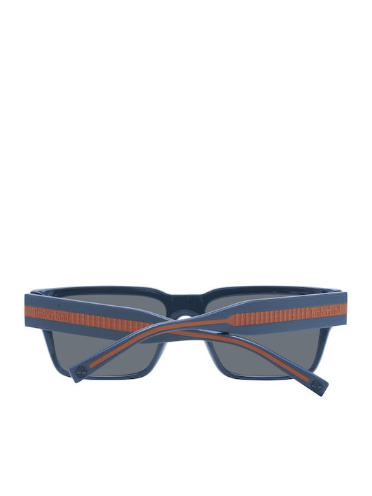Timberland Men's Sunglasses with Blue Plastic Frame and Gray Lens TB9336-H 20R