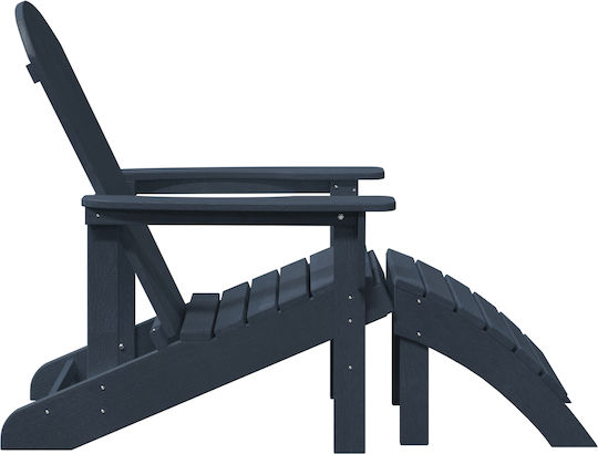 Scaun de exterior Lemn Navy Blue 2buc