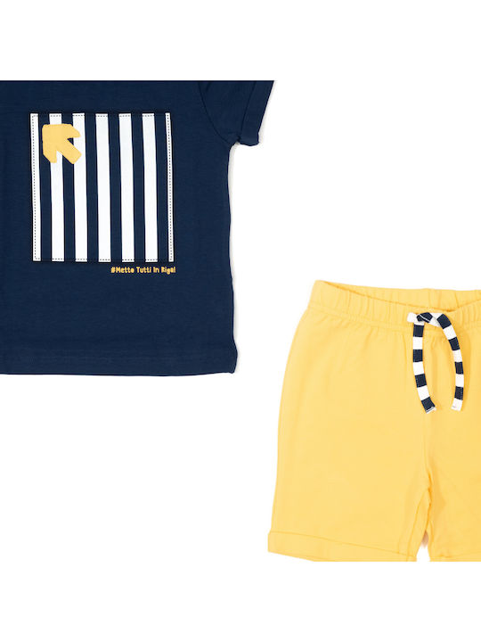 Kinder-Set mit Shorts Sommer 2Stück Marineblau