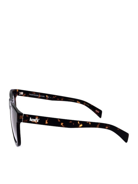 Levi's Unisex Sunglasses with Brown Tartaruga Plastic Frame and Gray Gradient Lens LV1023/S 086/9O