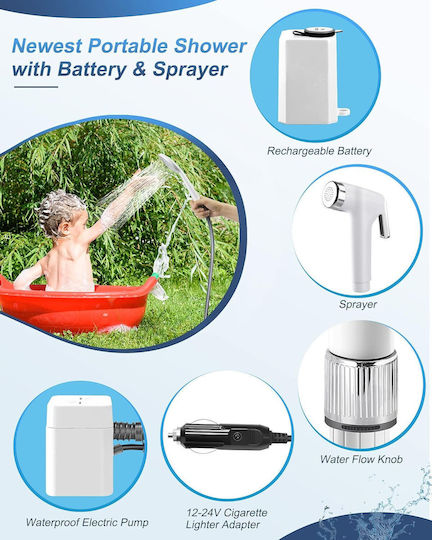 Duș Electric Pentru Mașini Pentru Camping 12V
