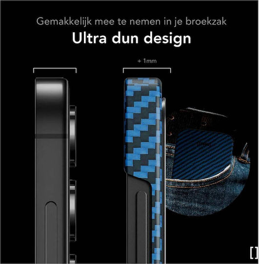 Nekit Umschlag Rückseite Aramid Fiber 1mm Blau (Galaxy S25)