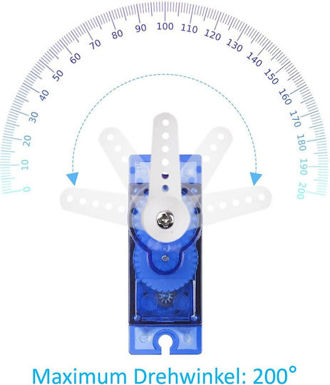 Sg90 9g Kit de Motoare Servo 10 Bucăți 4.8v 6.0v Unghi de Funcționare 0°-180° Piese de Schimb pentru Vehicule RC Robotelicopter Avion