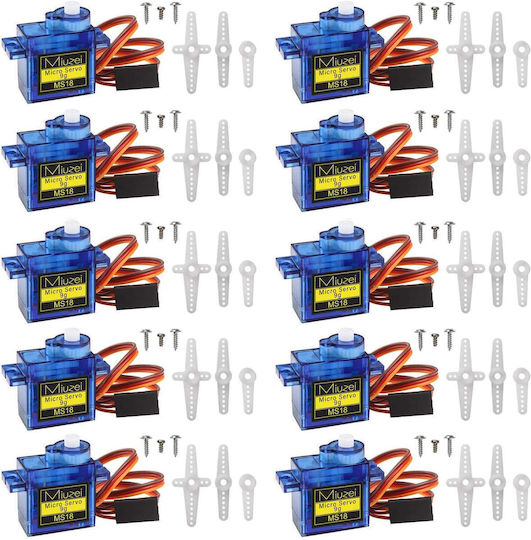 Sg90 9g Kit de Motoare Servo 10 Bucăți 4.8v 6.0v Unghi de Funcționare 0°-180° Piese de Schimb pentru Vehicule RC Robotelicopter Avion