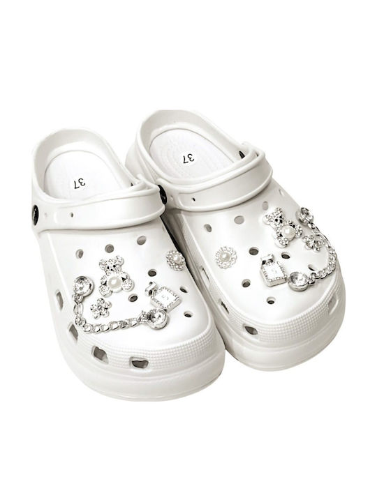 B-Soft Women's Clogs White