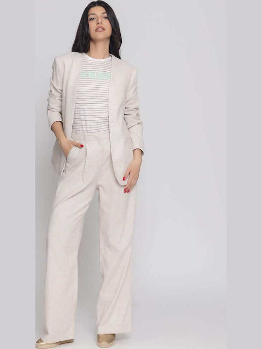 Vero Moda Soffie Lang Damen Blazer Beige