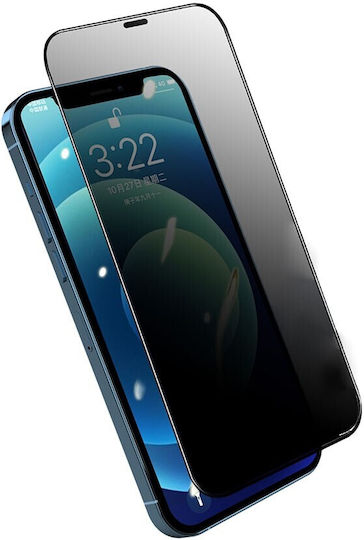 Enkay Privacy Full Face Tempered Glass Μαύρο (iPhone 12 Pro Max)