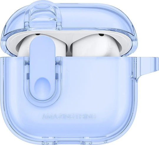 AmazingThing Minimal Hülle Silikon in Blau Farbe für Apple AirPods 4