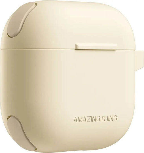 AmazingThing Omni Husă în culoarea Bej pentru Apple AirPods 4