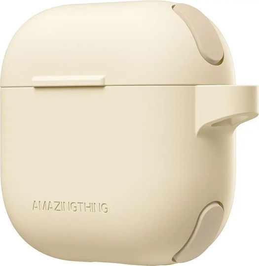 AmazingThing Omni Husă în culoarea Bej pentru Apple AirPods 4