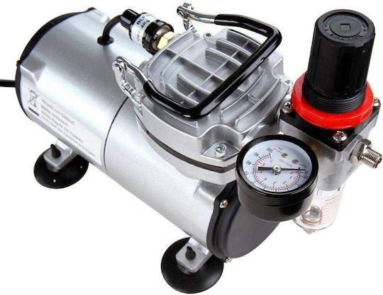Set Aerograf Compresor Regulator Filtru Aerograf Pipete Furtun Duze 0.2 0.3 0.5 Mm Recipient 7 Ml