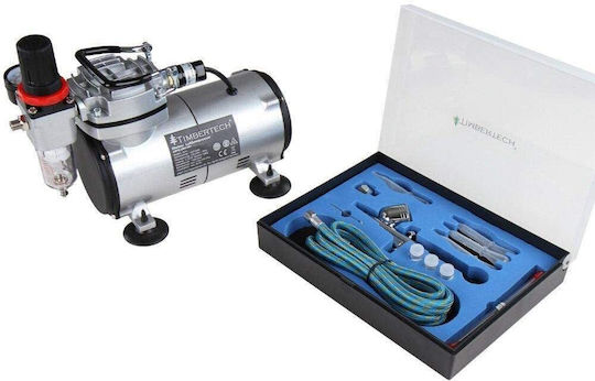 Set Aerograf Compresor Regulator Filtru Aerograf Pipete Furtun Duze 0.2 0.3 0.5 Mm Recipient 7 Ml
