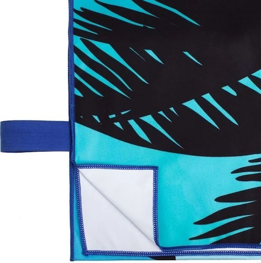 Prosop De Plajă Phoenix Microfibre Uscare Rapidă 180x100cm Albă Albastră