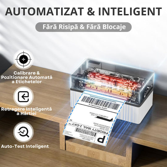 Vittalist Portabila Imprimantă de Etichete Transfer Direct USB, Bluetooth