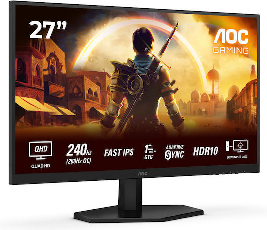 AOC Q27G42ZE IPS HDR Monitor 27" QHD 2560x1440 240Hz with Response Time 1ms GTG
