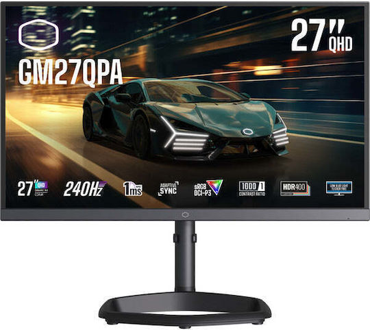 CoolerMaster GM27QPA IPS Монитор 27" QHD 2560x1440 240Hz с Време на реакция 1ms GTG Сребрист