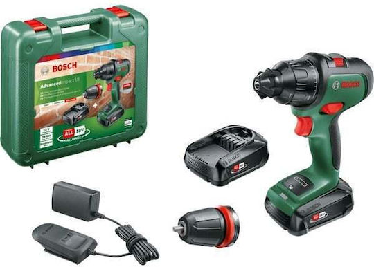 Bosch Advanced Impact 18 Percussive Drill Driver Battery Brushless 18V 2x1.5Ah