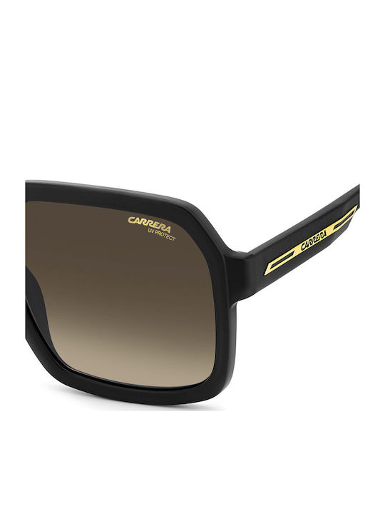 Carrera Men's Sunglasses with Black Horn-Rimmed Frame and Grey Gradient Lens 08/S 003/86