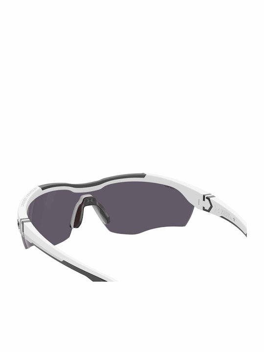 Under Armour Yard Pro Men's Sunglasses with White Plastic Frame and Orange Lens UA YARD PRO 6HT50 99