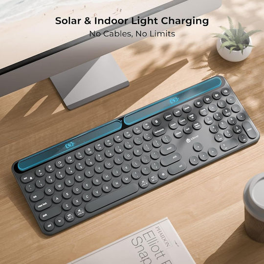 iClever BK60 Безжично Само клавиатура Английски US Solar