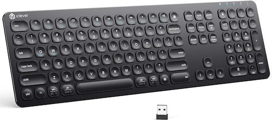 iClever E03-0131A-92 Ασύρματο Πληκτρολόγιο Αγγλικό US