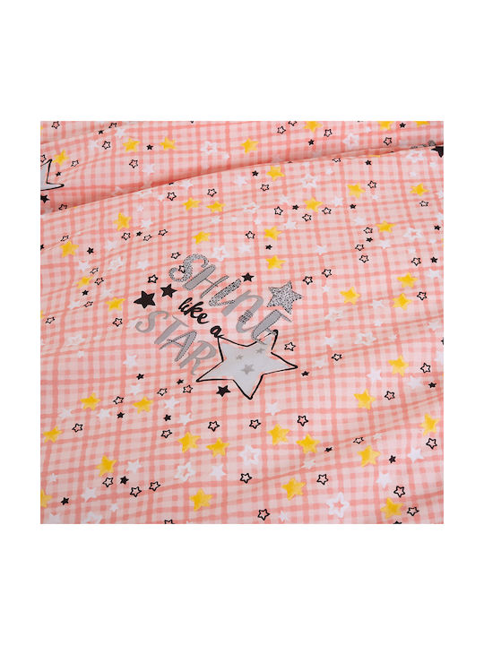 Palamaiki Cluster Set Kids Duvet Cover Single with Pillowcase Cotton Pink 170x250cm