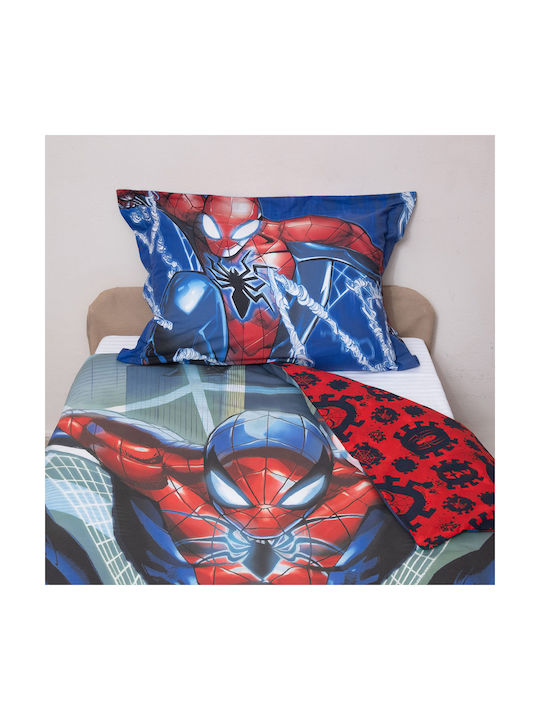 Viopros Set Kids Duvet Cover Single with Pillowcase Cotton Multicolored 160x200cm