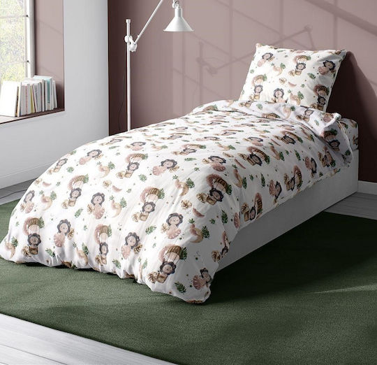 Dimcol Lion Детски Плик за Завивка Единичен Памучен Beige 160x240бр