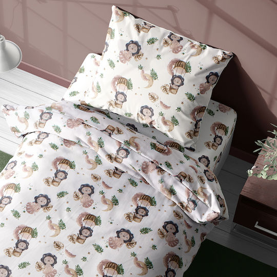 Dimcol Lion Детски Плик за Завивка Единичен Памучен Beige 160x240бр