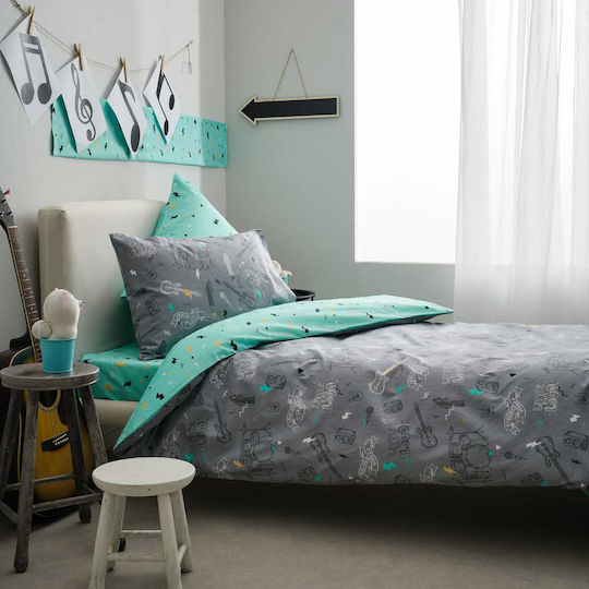 Vesta Home Set Kids Duvet Cover Single Gray