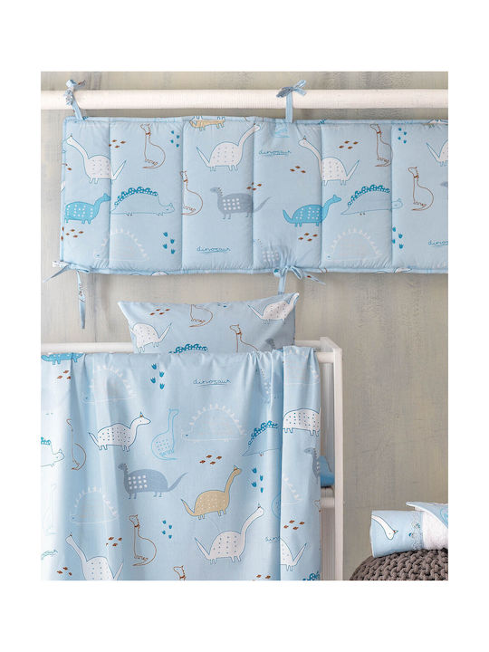 Rythmos Stomp Set Kids Duvet Cover Single with Pillowcase Cotton Light Blue 160x250cm