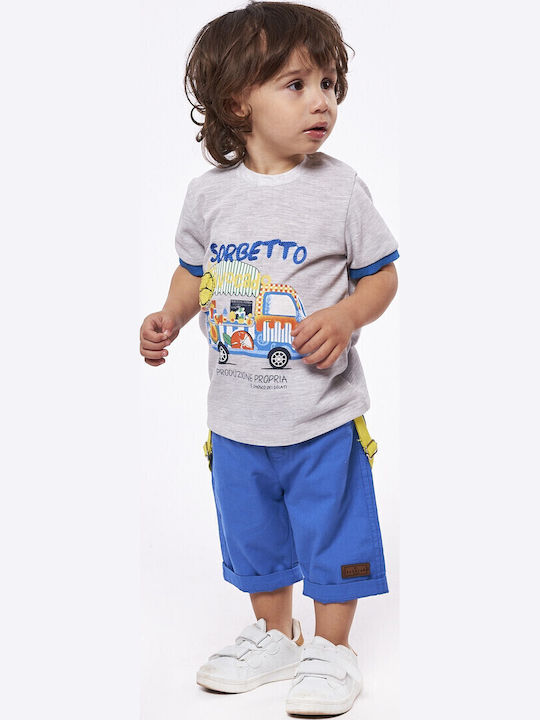 Kids' Set with Shorts Summer 2pcs Gray
