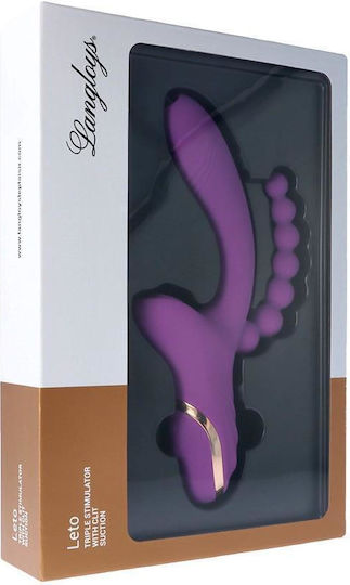 Langloys Leto Vibrator Iepurele 22.1cm Violet