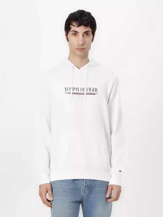 Sweatshirt with Hood White
