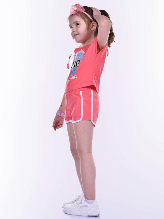 Kinder-Set mit Shorts Sommer 2Stück Fuchsie Change