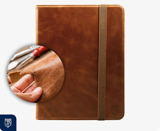 Rosso Deluxe Flip Cover Δερμάτινη Καφέ (Samsung Galaxy Tab S10 Plus, S9 Plus)
