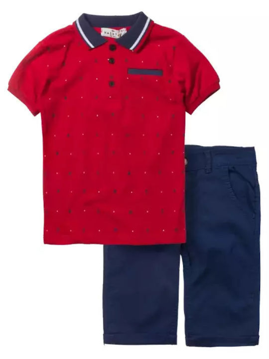 Kids' Set with Shorts Summer 2pcs Red