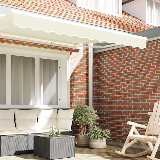 vidaXL Платнище за сенник Бежов 0.2x2.3m