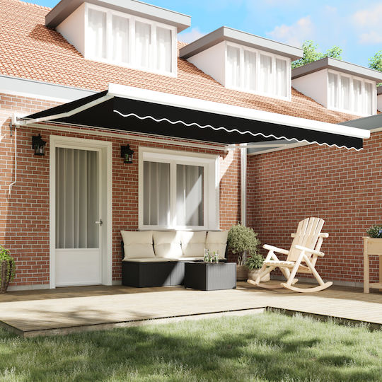 vidaXL Material pentru copertină Negru 3x4m