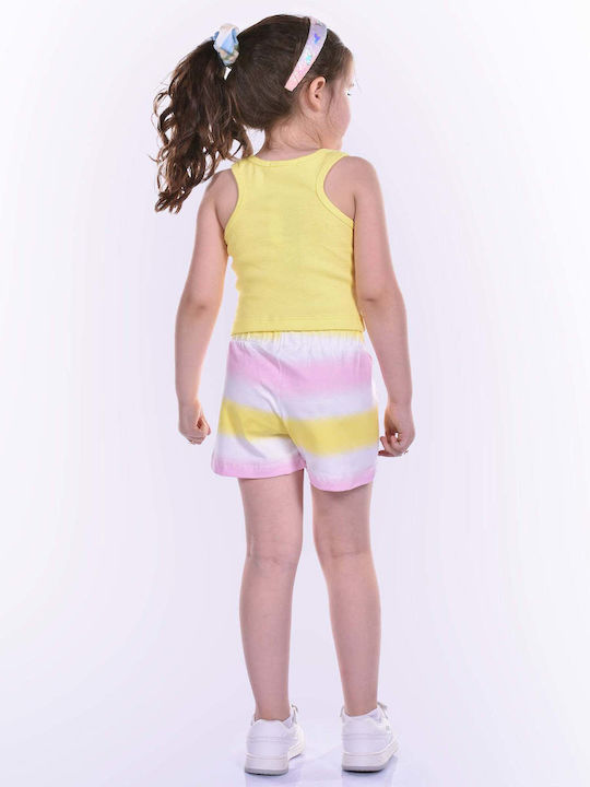 Kids' Set with Shorts Summer 2pcs Yellow