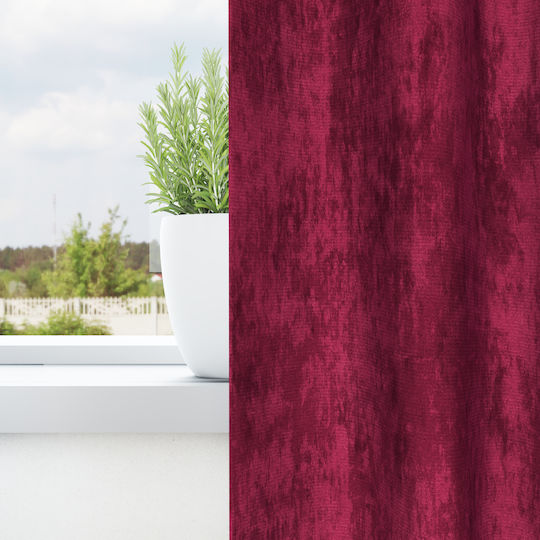 vidaXL Set Vorhänge Fenster mit Grommets Burgundisch 140x140cm