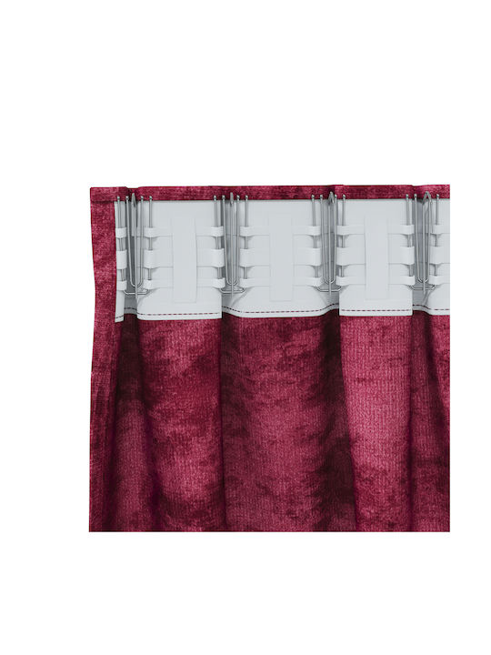 vidaXL Set of Burgundy Window Curtains with Grommets 140x140cm